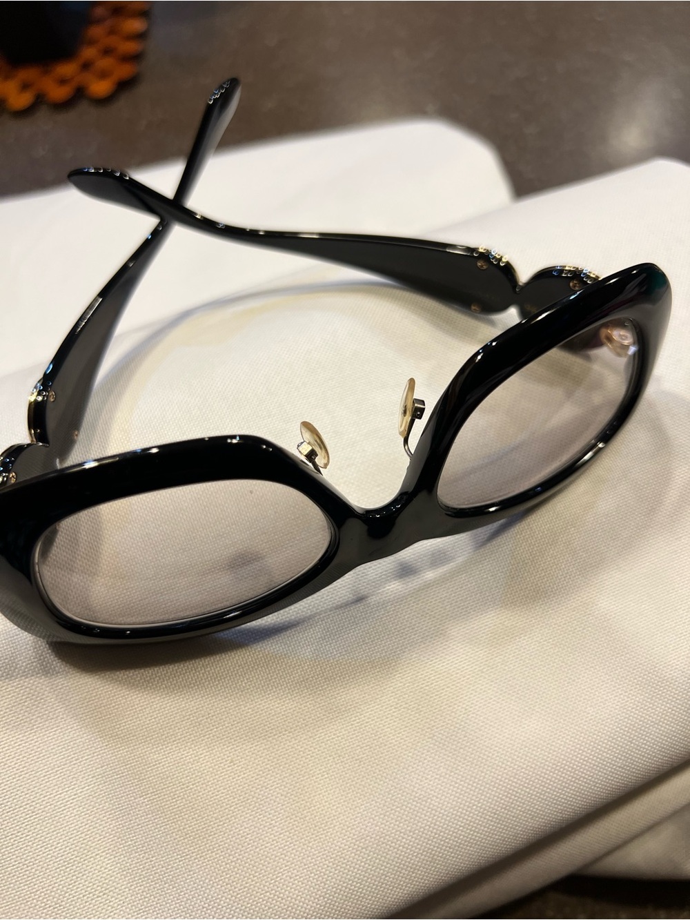 Versace Medusa Oversized Square Black with Gold Medallion Logo - Picture 5 of 10